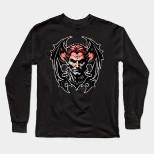 Vampire Vector Design Long Sleeve T-Shirt